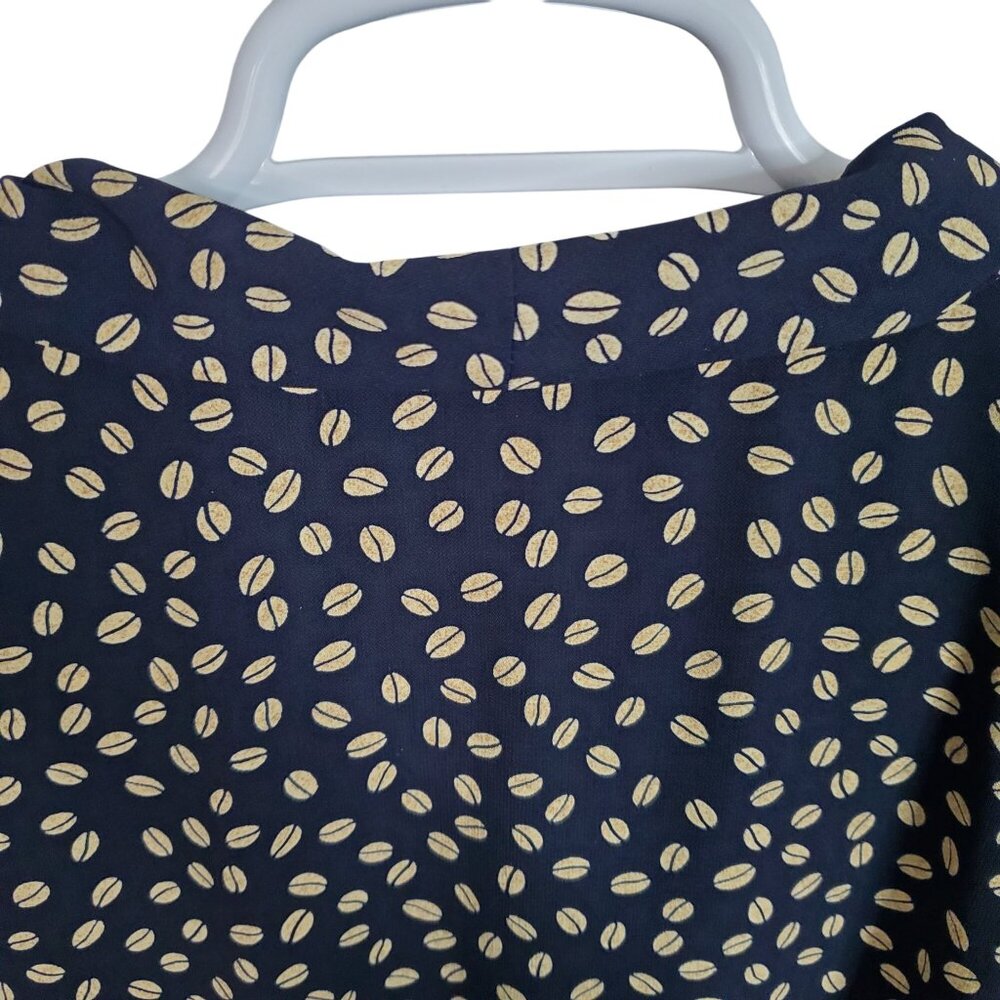 Maggie McNaughton Size 22W Dress Maxi Coffee Fairy Bean Barista Print Full Flowy - Picture 11 of 12
